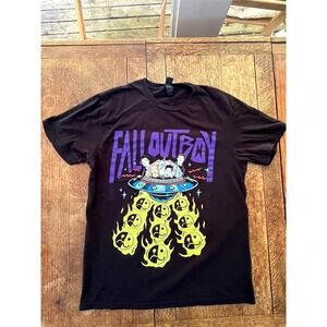 Fall Out Boy So Much For The Stardust tour black short sleeve cotton T-shirt